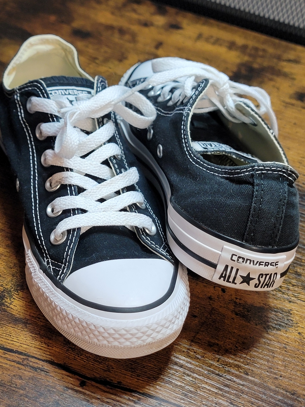 Converse All Star Low Top Sneakers - Black & White - Picture 7 of 9